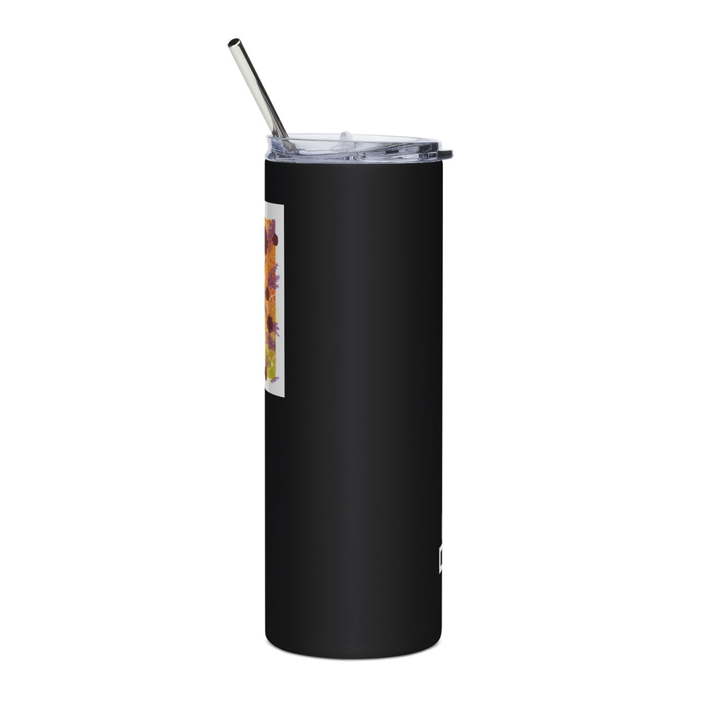 20oz. Floral “Tea-totaler” Stainless Steel Tumbler